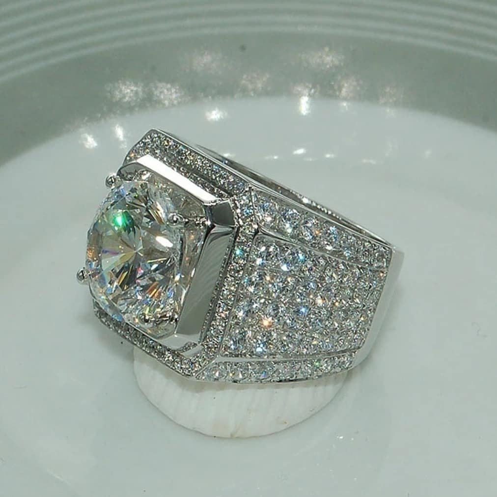 Diamond encrusted rings