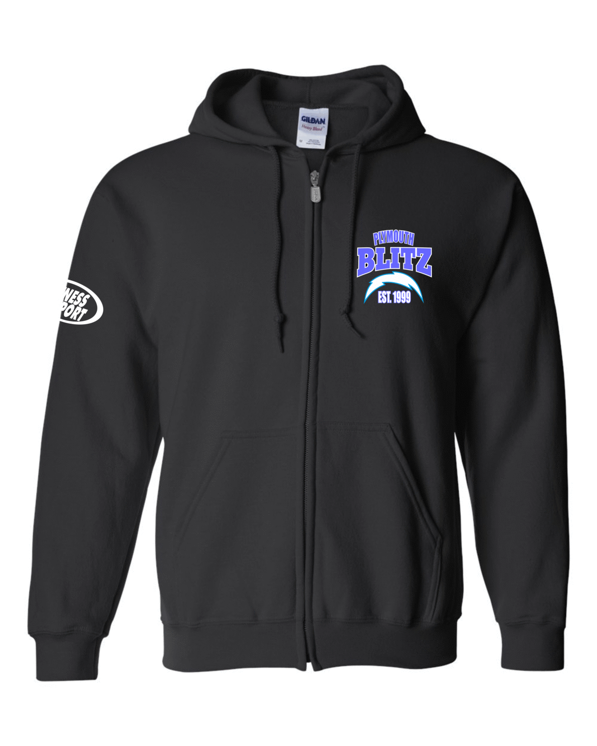 Blitz Retro Zip Hoodie