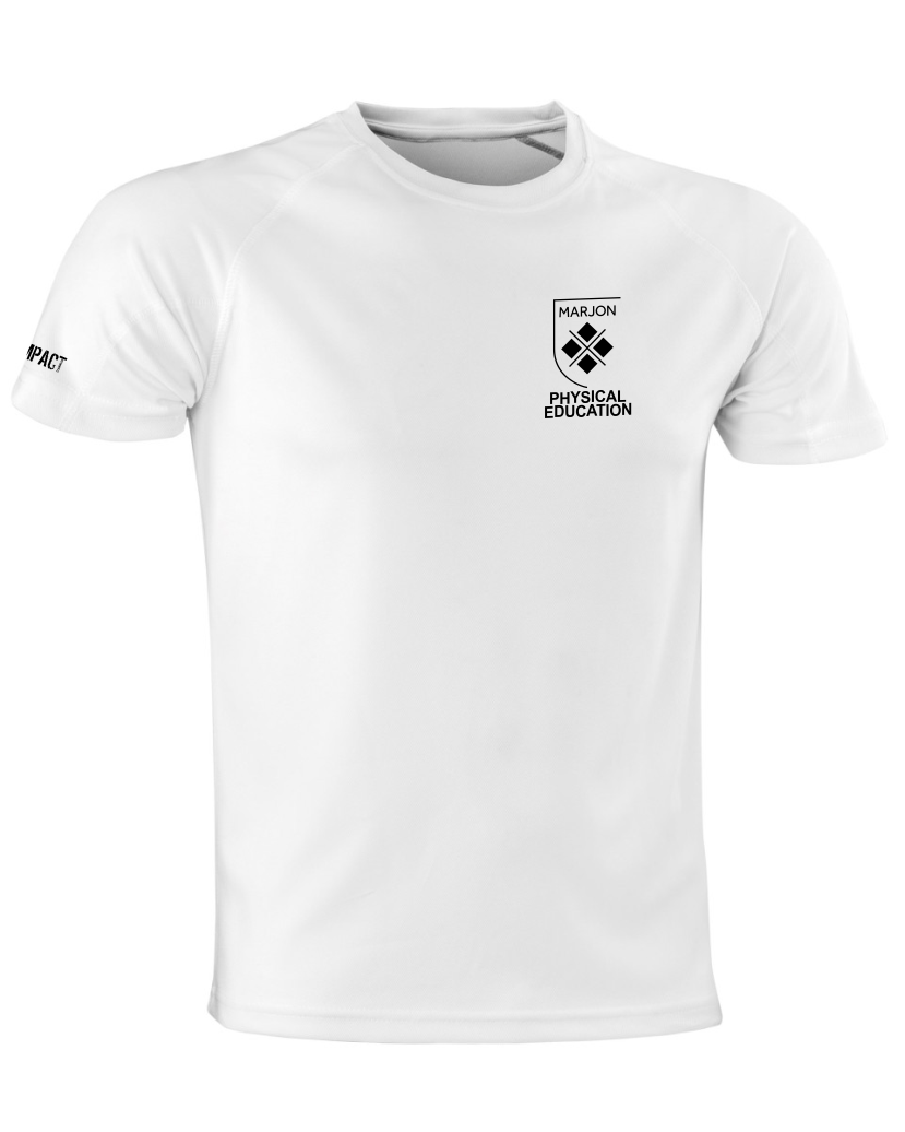 Marjon PE Tech T-Shirt White