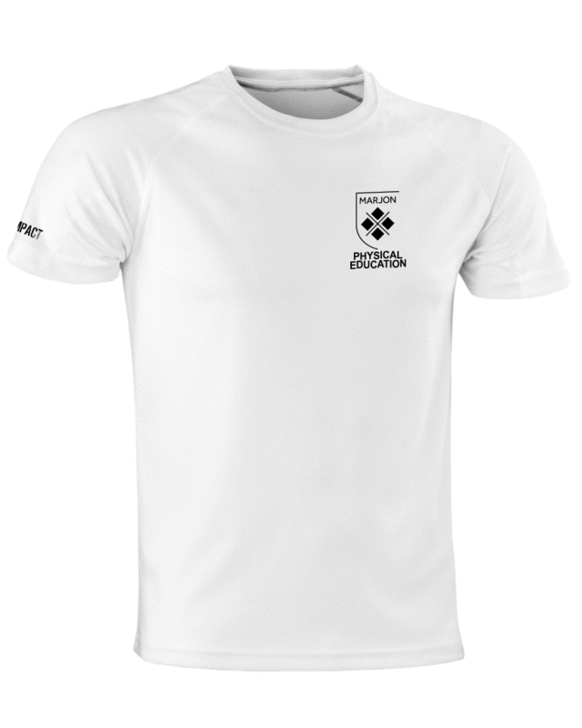 Marjon PE Tech T-Shirt White