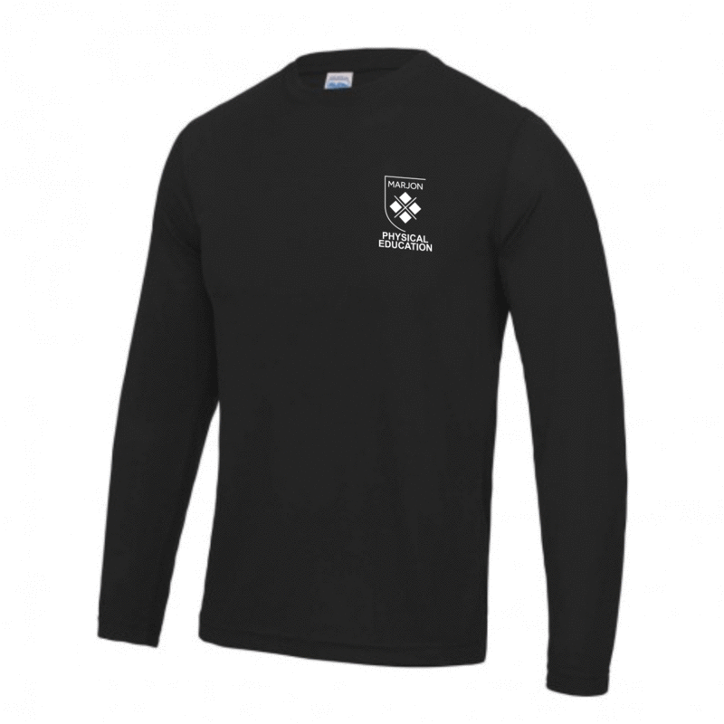 Physical Education Long Sleeved T-Shirt Black