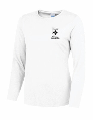 Physical Education Ladies Long Sleeved T-Shirt White