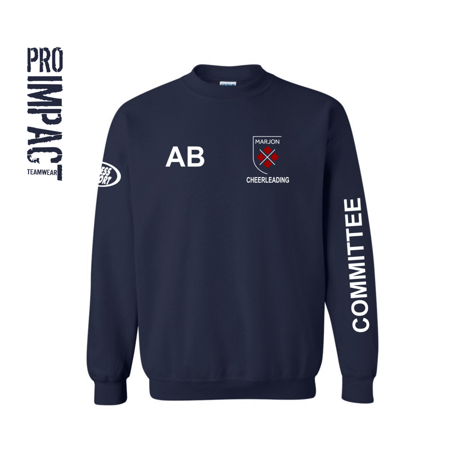 Marjon Cheerleading Committee Sweatshirt Navy