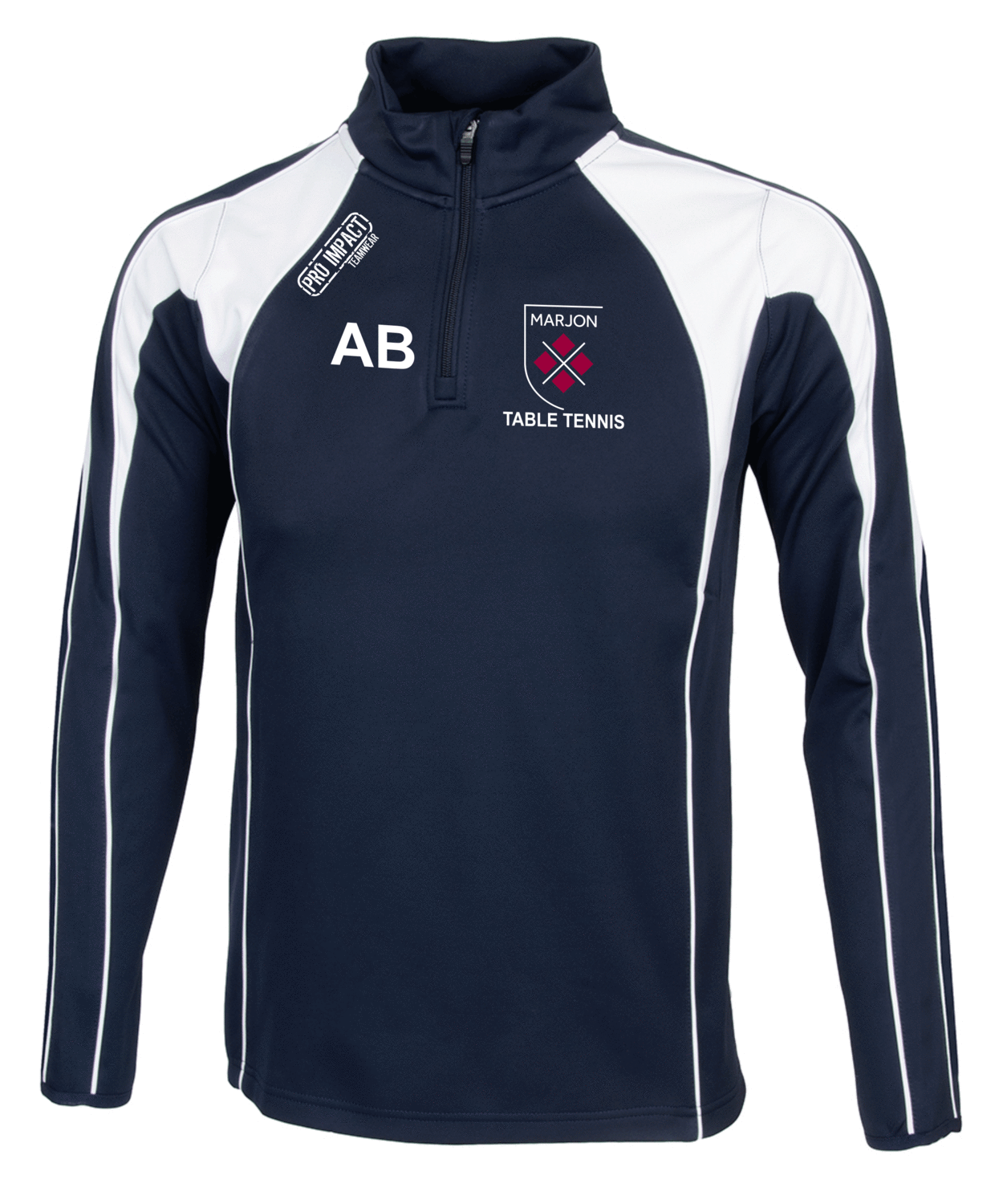 Table Tennis 1/4 Zip Midlayer