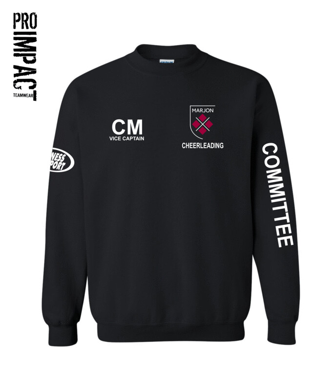 Marjon Cheerleading Committee Sweatshirt Black