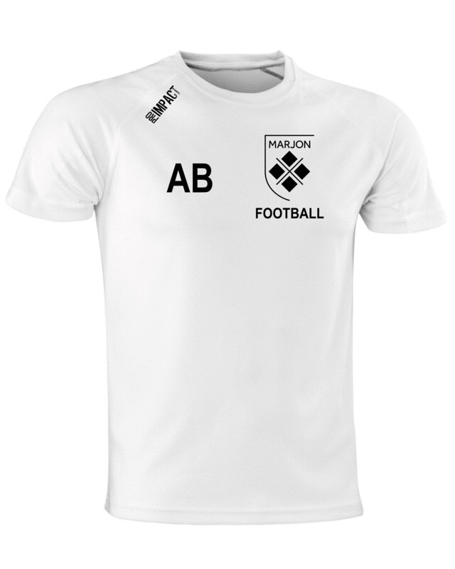 Marjon Football Tech T-Shirt White