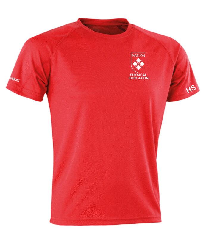 Marjon PE Tech T-Shirt Red