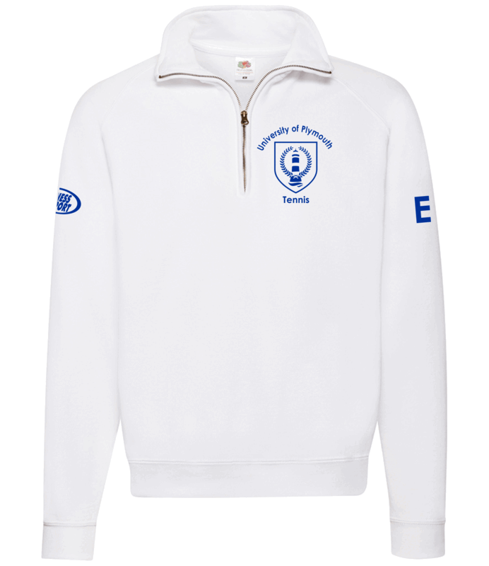 UP Tennis White Quarter Zip