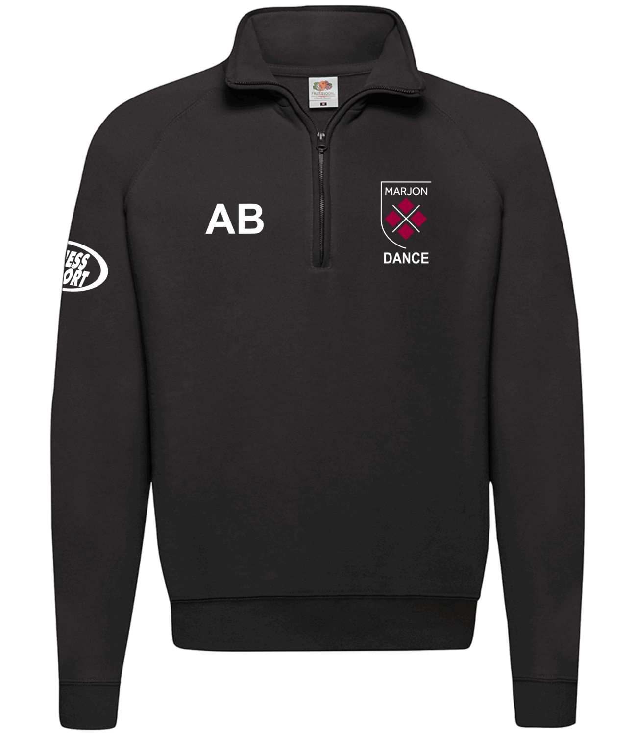 Marjon Dance Quarter Zip Sweatshirt Black