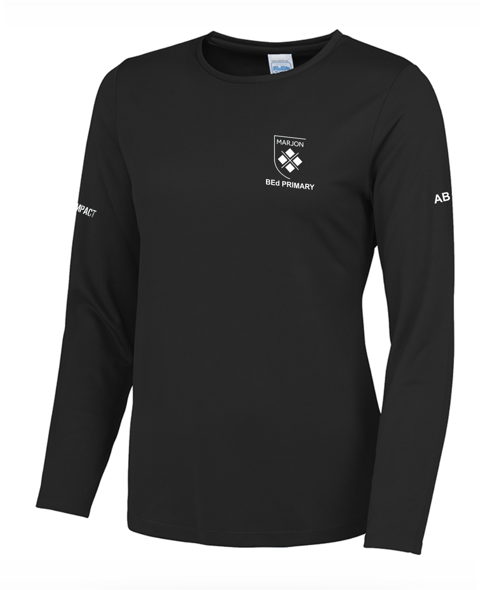 BEd Primary Ladies Long Sleeved T-Shirt Black