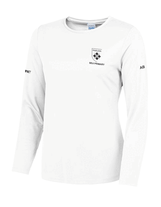 BEd Primary Ladies Long Sleeved T-Shirt White