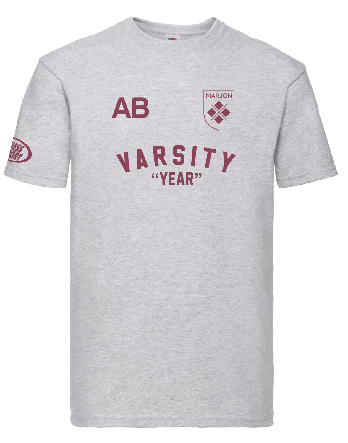 Marjon Varsity T-Shirt Grey