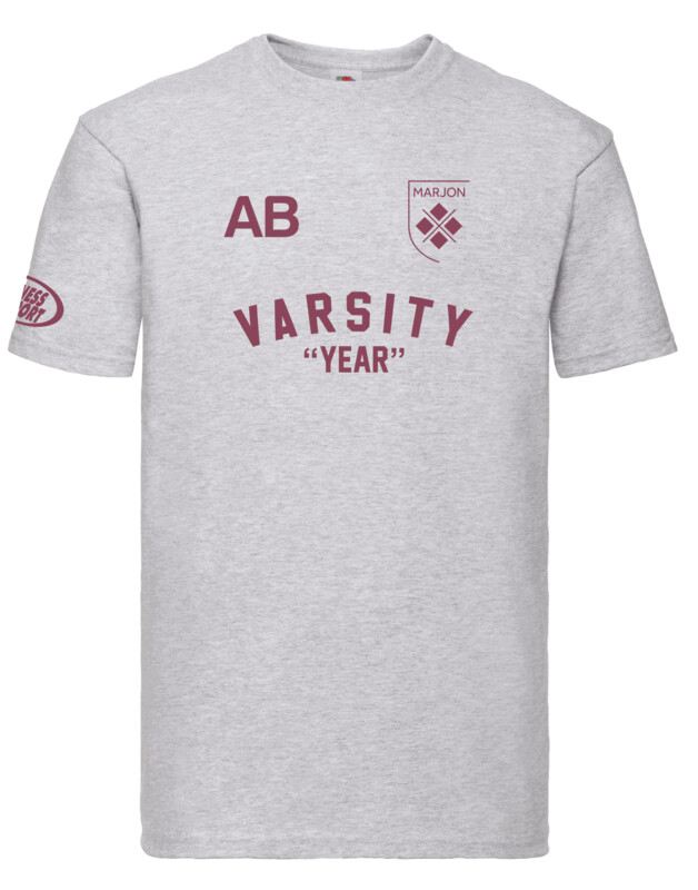 Marjon Varsity T-Shirt Grey