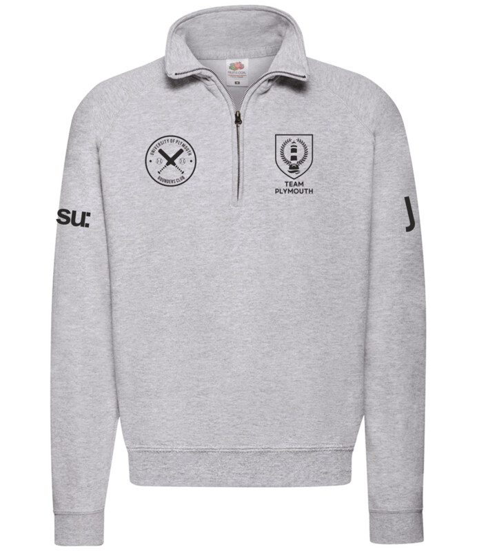 Rounders 1/4 Zip Grey Committee