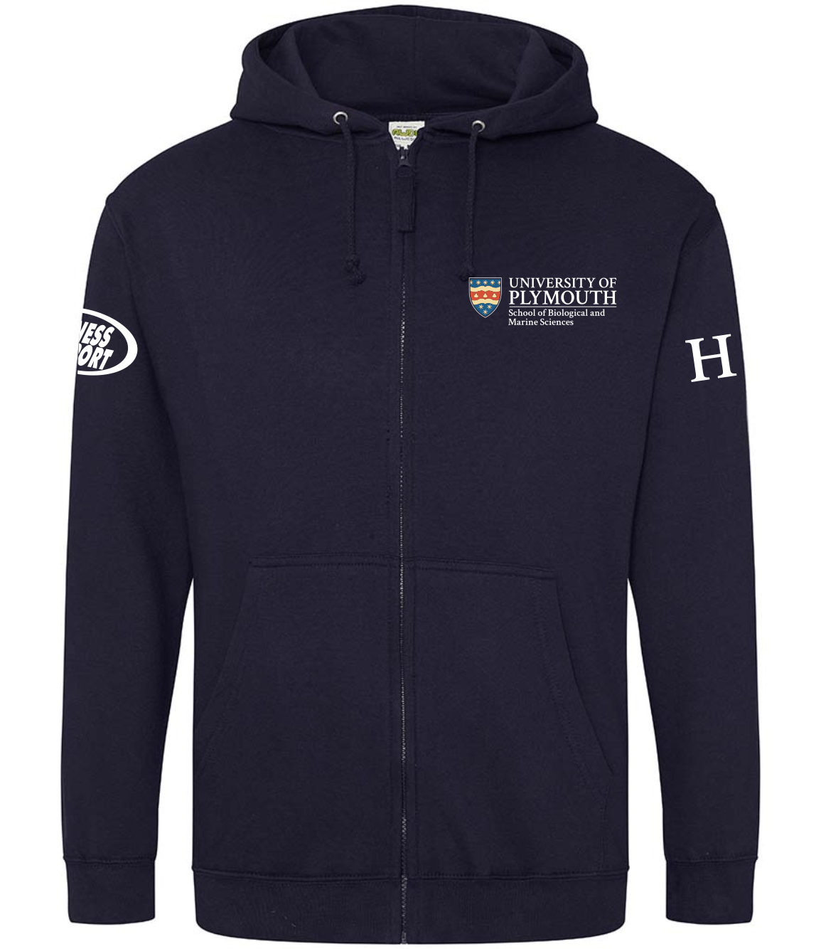 Marine Conservation Navy Zip Hoodie