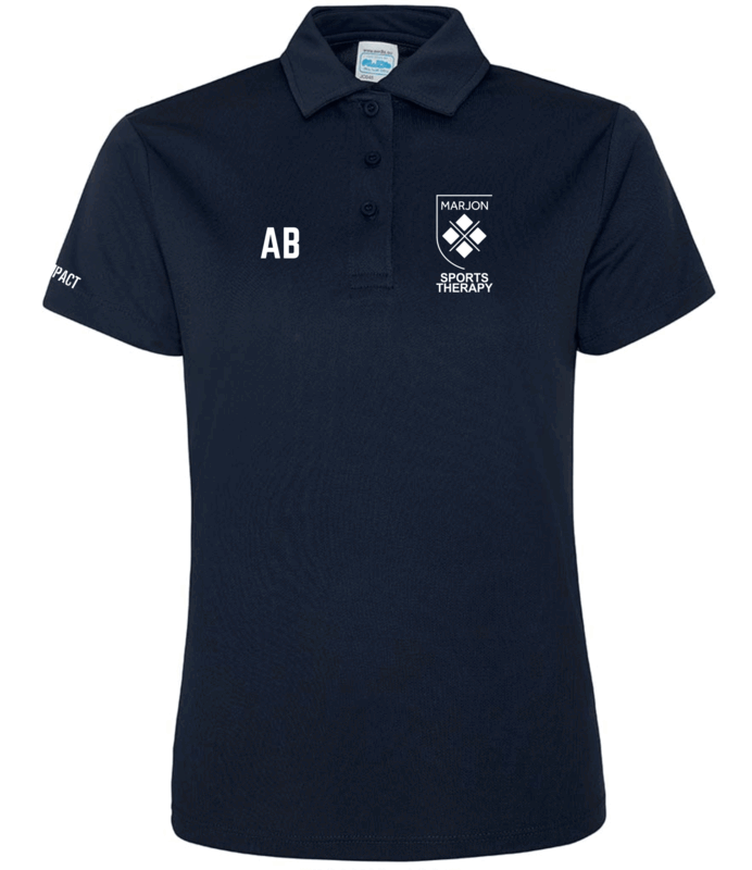 Marjon Sports Therapy Tech Lady Polo Navy