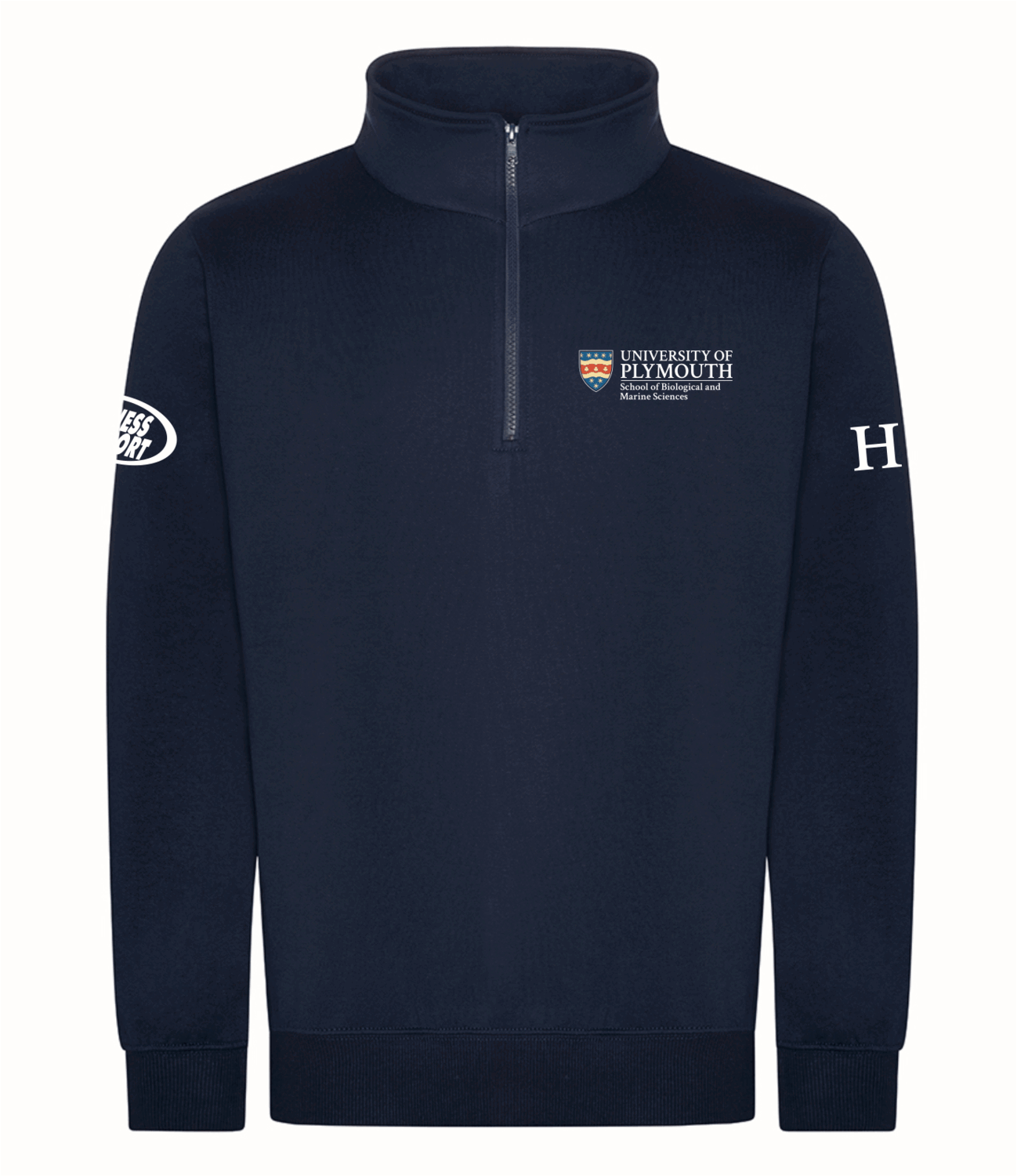 Biological Sciences Navy 1/4 Zip Sweatshirt