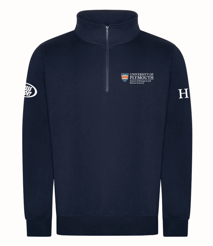 Biological Sciences Navy 1/4 Zip Sweatshirt