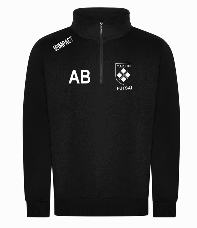 Marjon Futsal quarterzip sweatshirt