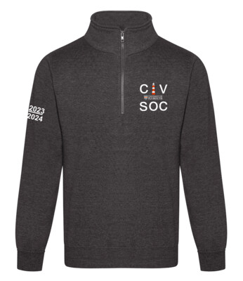 CIV SOC Charcoal 1/4 Zip