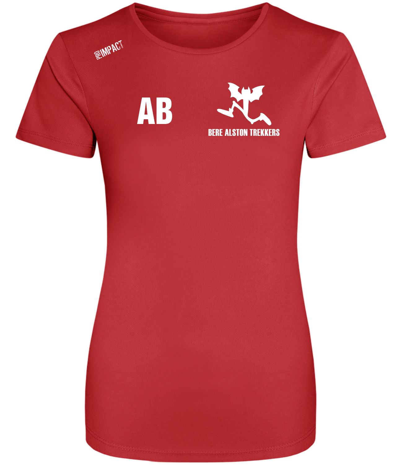 Bere Alston Trekkers Red Lady Tech T-Shirt