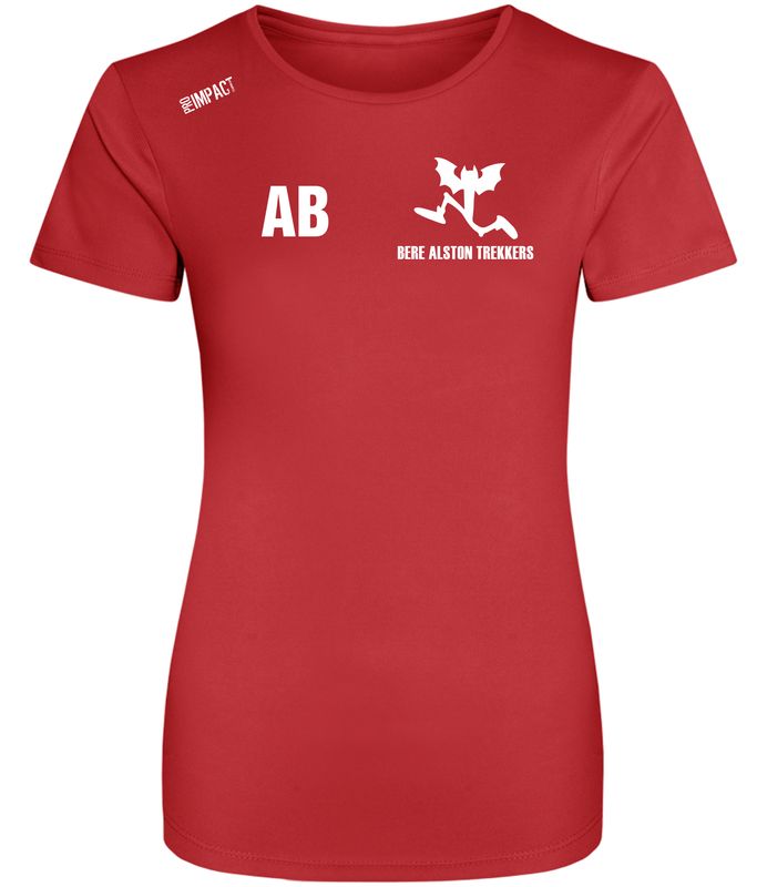 Bere Alston Trekkers Red Lady Tech T-Shirt