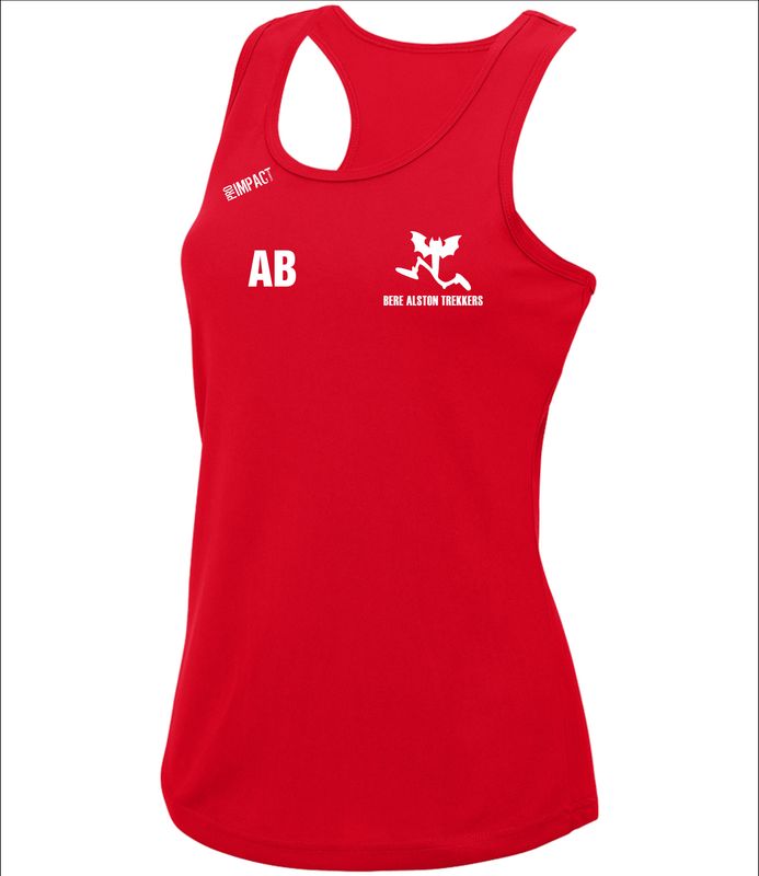Bere Alston Trekkers Ladies Vest Red
