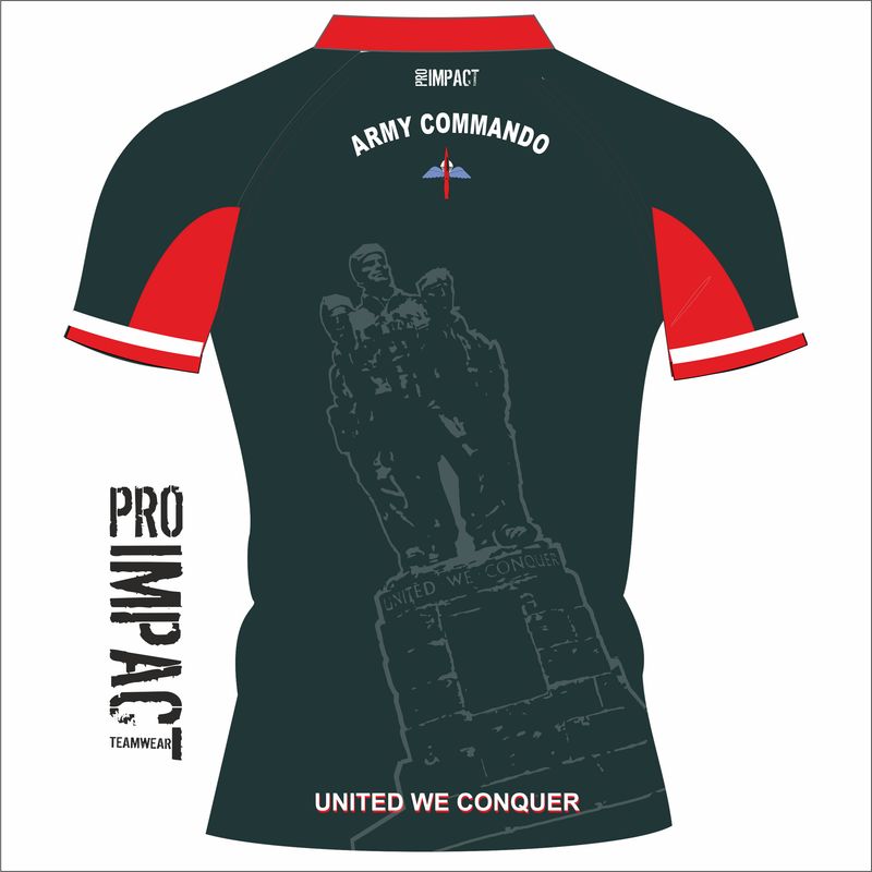 Army Commando Bottle Rugby Shirt with Wings/Dagger