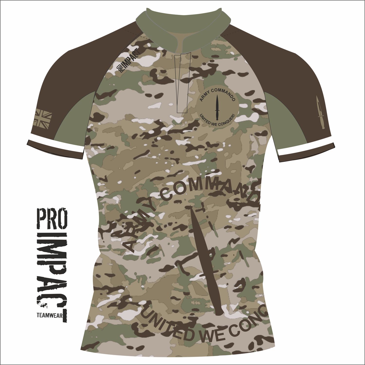 Army Commando Rugby Shirt Camo