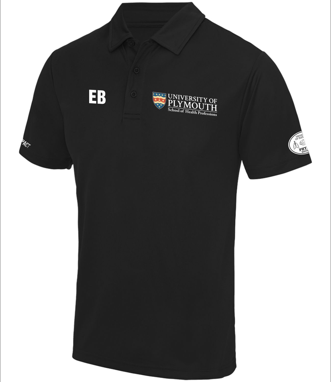 UP Physio Tech Polo Black