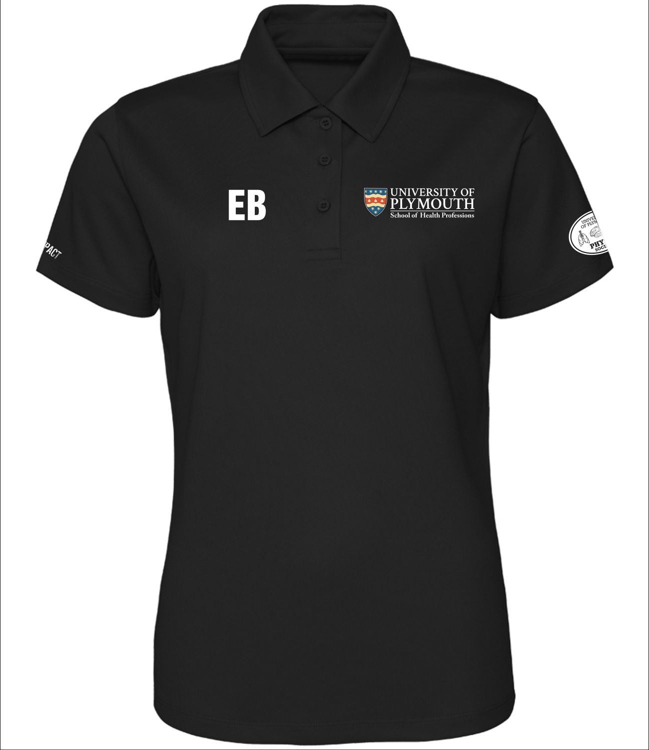 UP Physio Tech Lady Polo Blk
