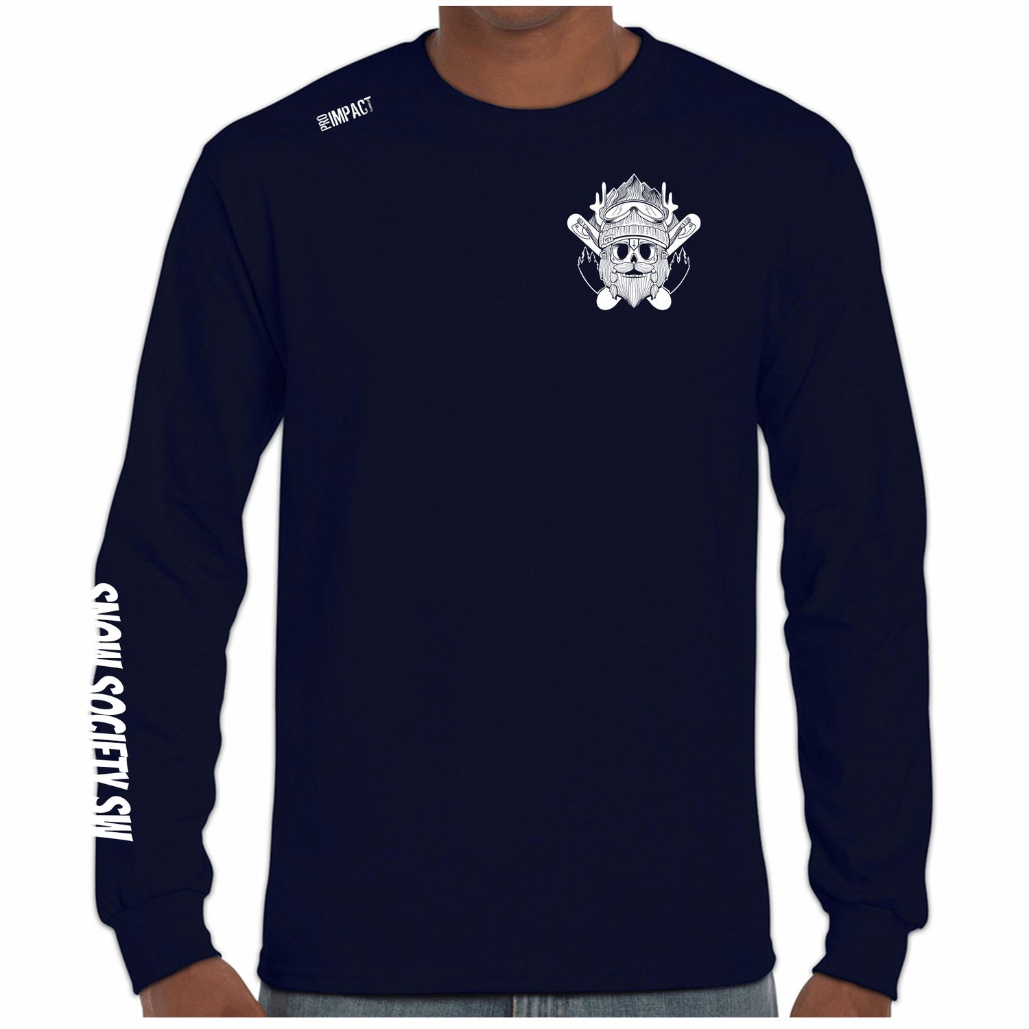 Snow Society SW Long Sleeve Navy T-Shirt