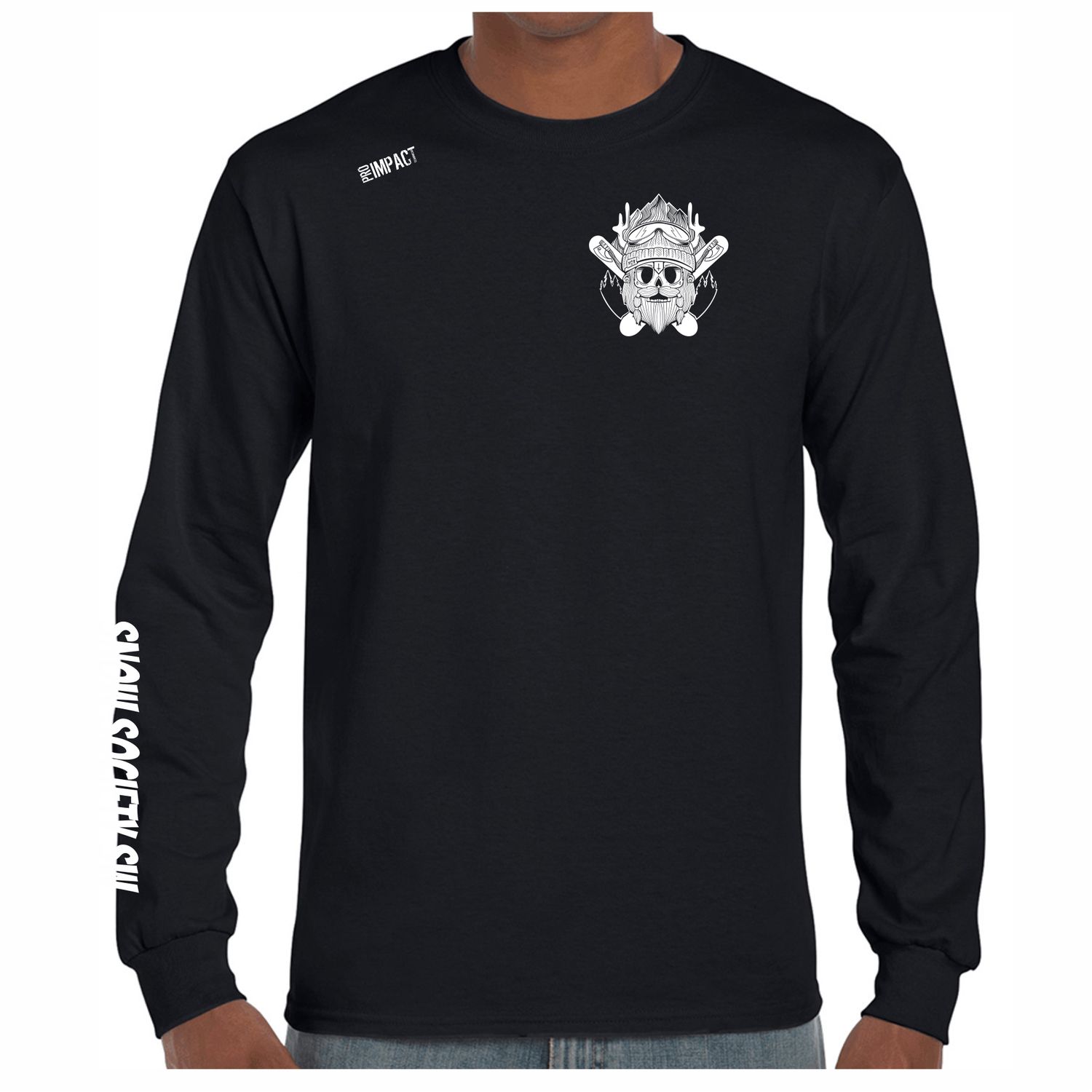 Snow Society SW Long Sleeve Black T-Shirt