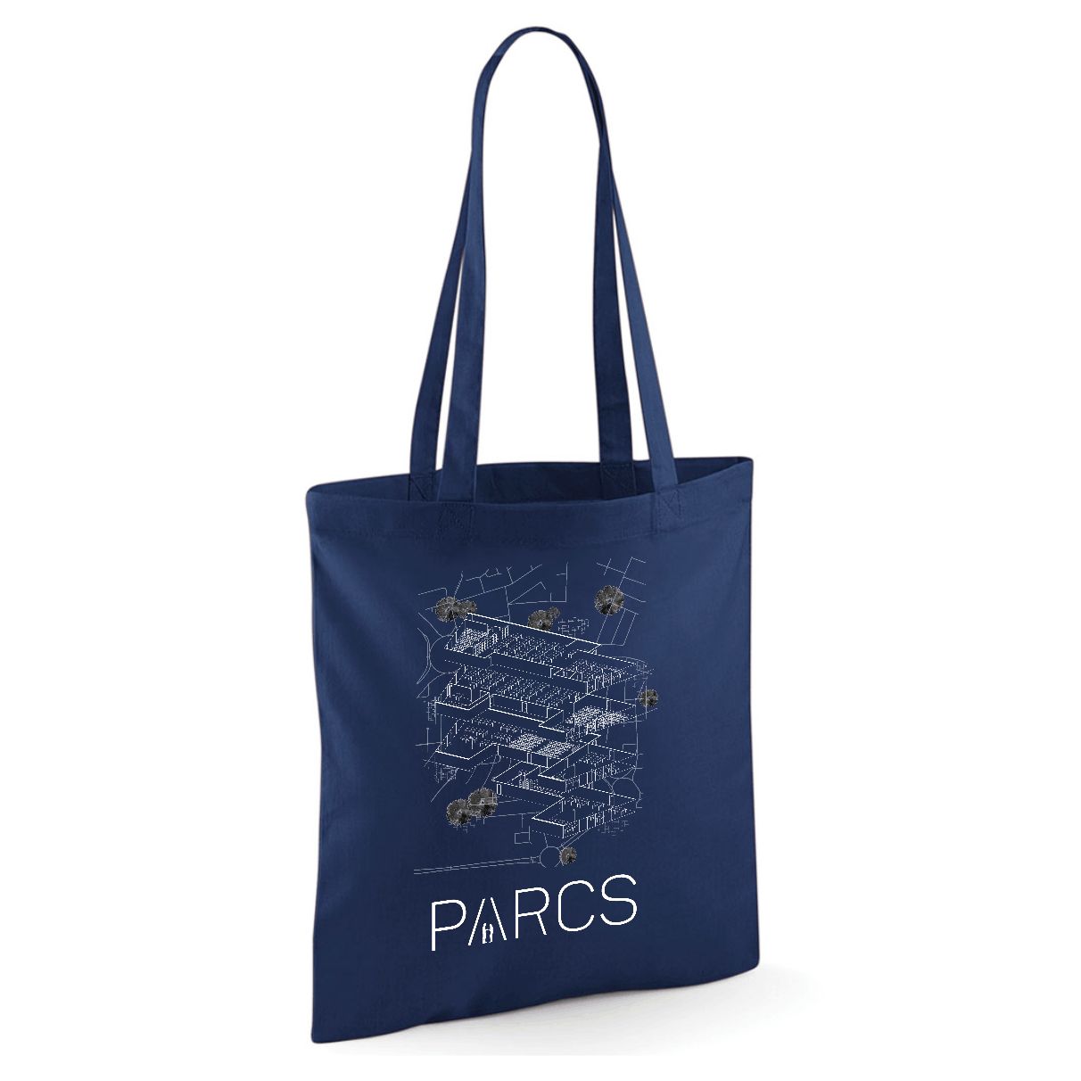 PARCS Navy Tote Bag