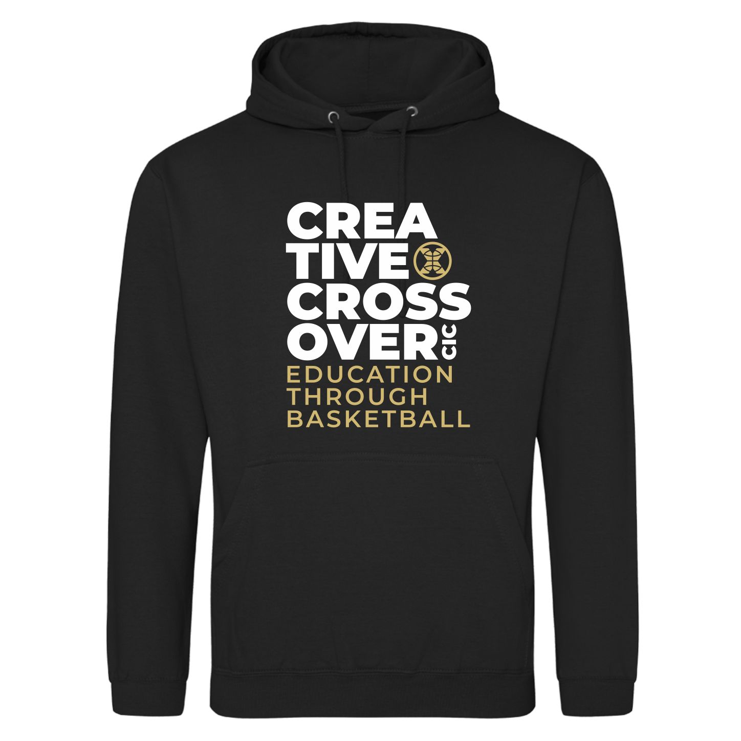 Creative Crossover Black Hoodie Childs