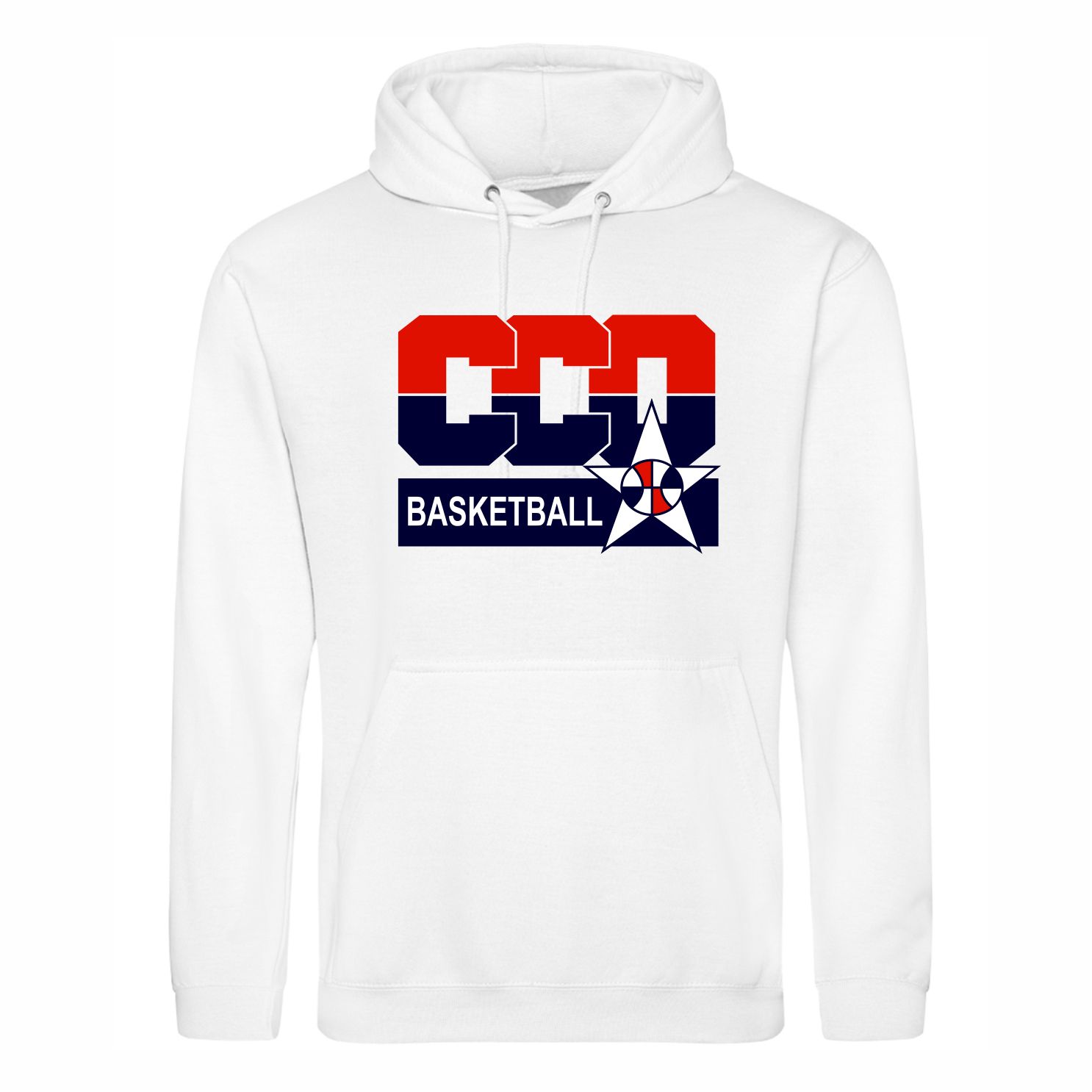 CCO Basketball White Hoodie