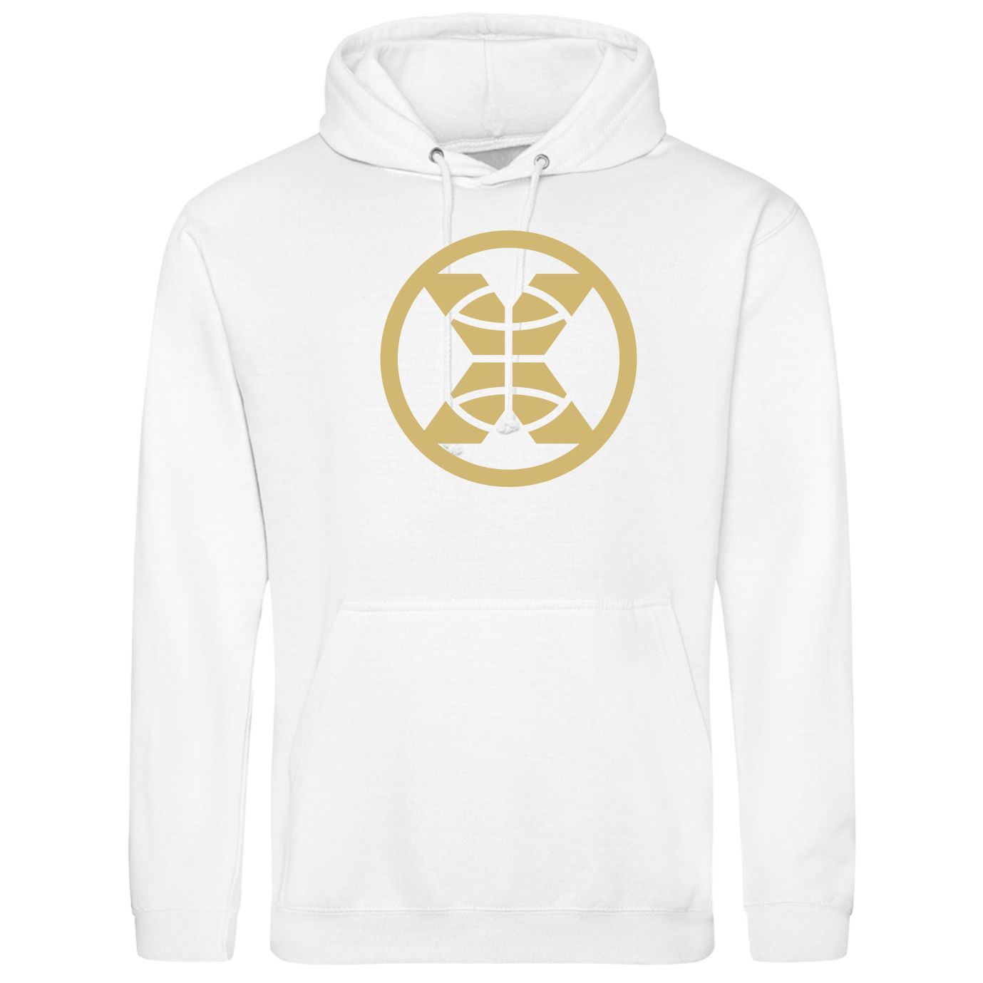 X Logo White Hoodie
