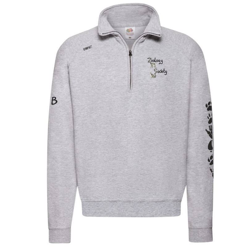 Zoology Society Grey 1/4 Zip