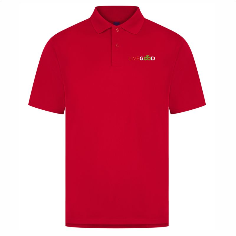 Livegood Classic Red Unisex Polo
