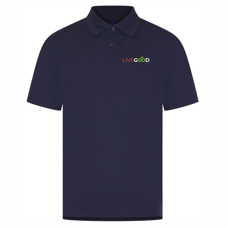 Livegood Oxford Navy Unisex Polo