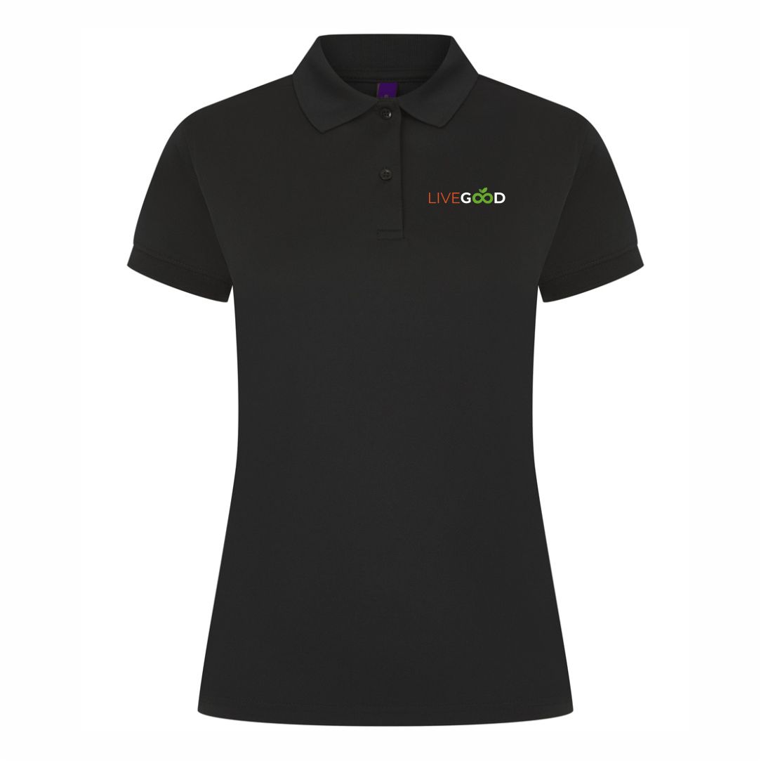Livegood Lady Fit Black Polo