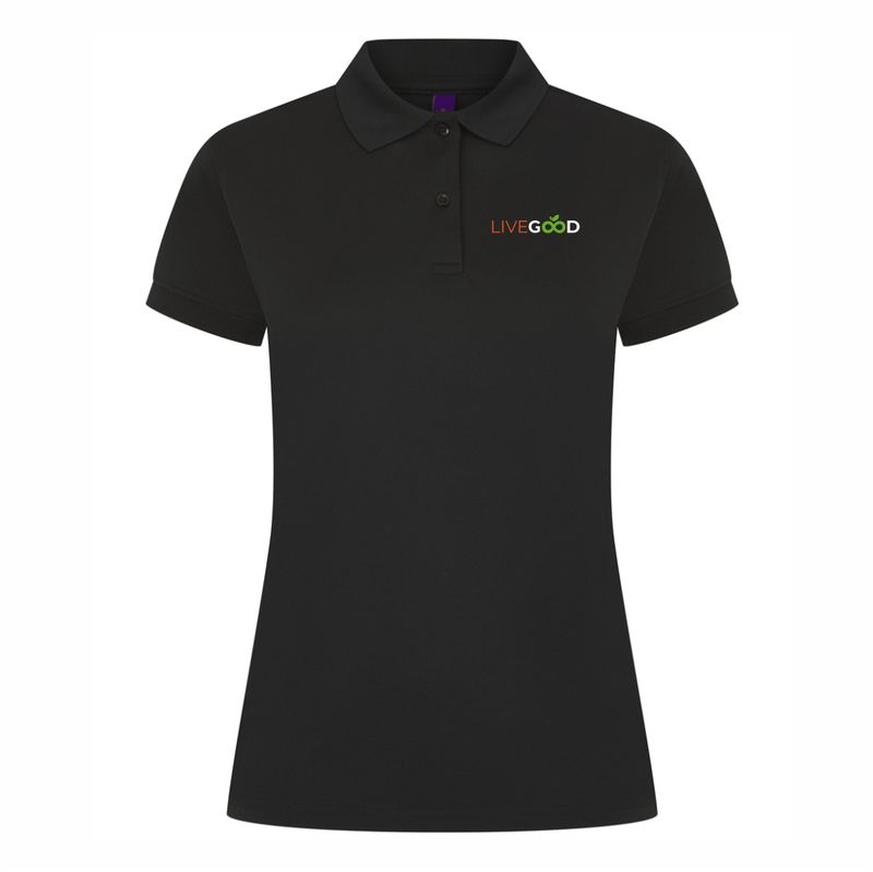 Livegood Lady Fit Black Polo