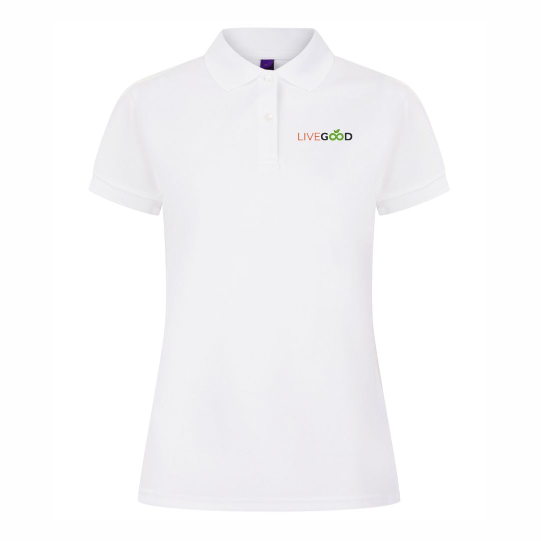 Livegood Lady Fit White Polo