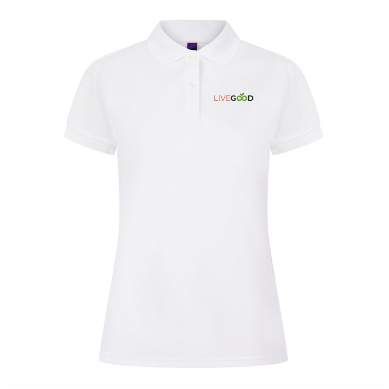Livegood Lady Fit White Polo