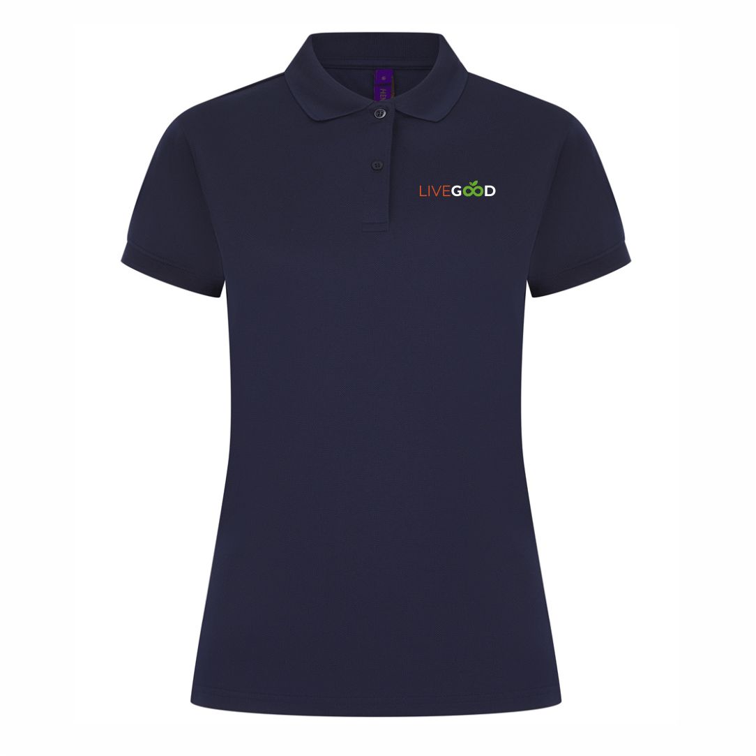 Livegood Lady Fit Oxford Navy Polo