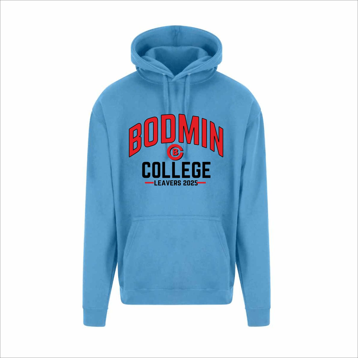 Bodmin Sky Blue Leavers Hoody 2025