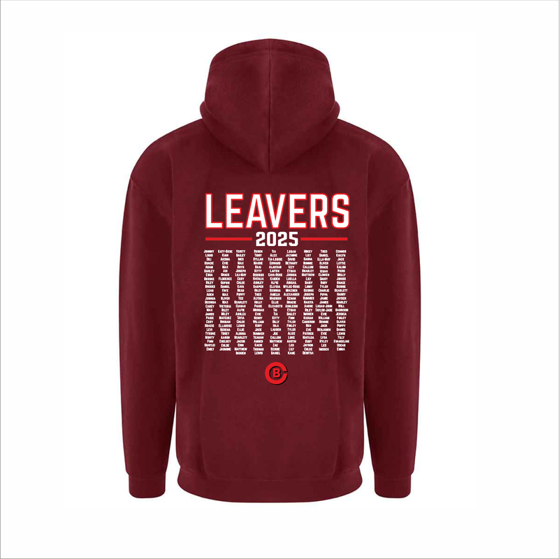 Bodmin Burgandy Leavers Hoody 2025
