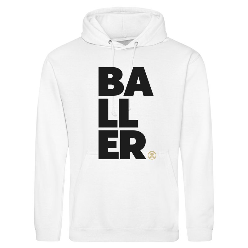 Baller White Hoodie