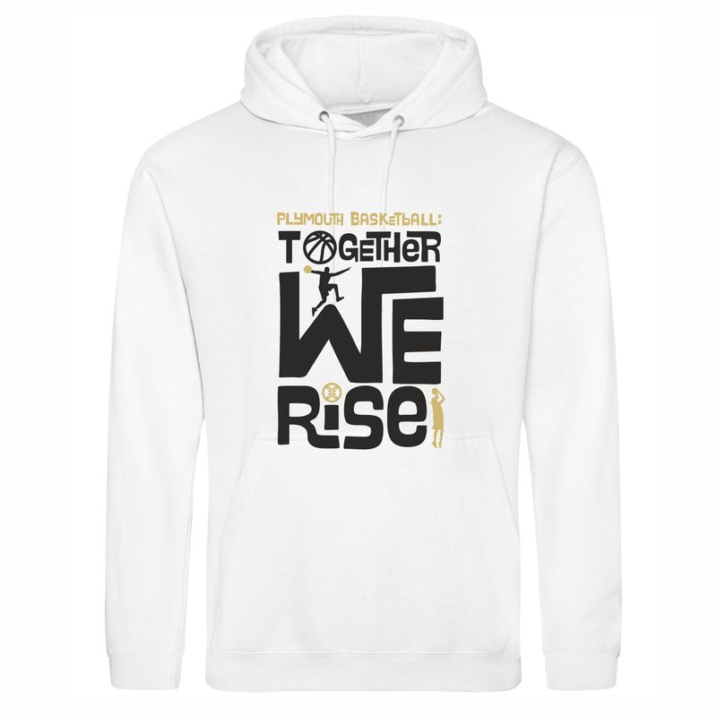 Together We Rise White Hoodie Childs