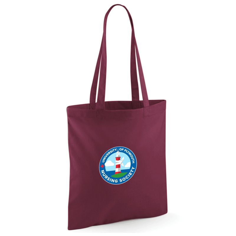 NURSOC Tote Bag Burgandy